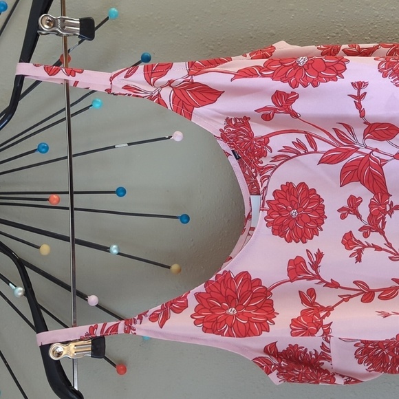 Cabi Top Strappy Floral women's size medium peplum bottom - Picture 5 of 12